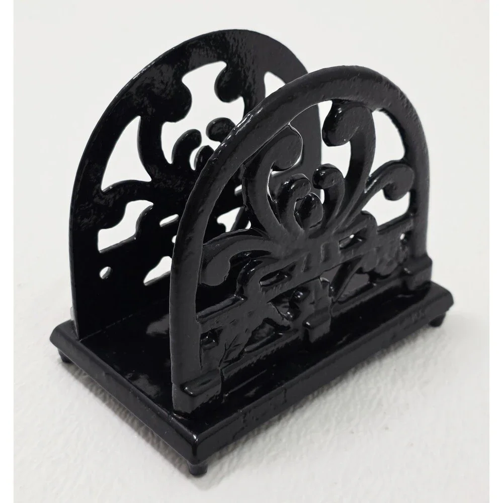 Vintage Metal Napkin Holder, Cast Iron Napkin Holder Tree Organizer for Kitchen